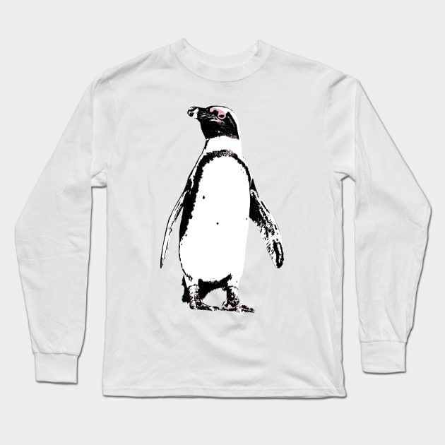 Penguin Attitude Long Sleeve T-Shirt by AnthonyZed